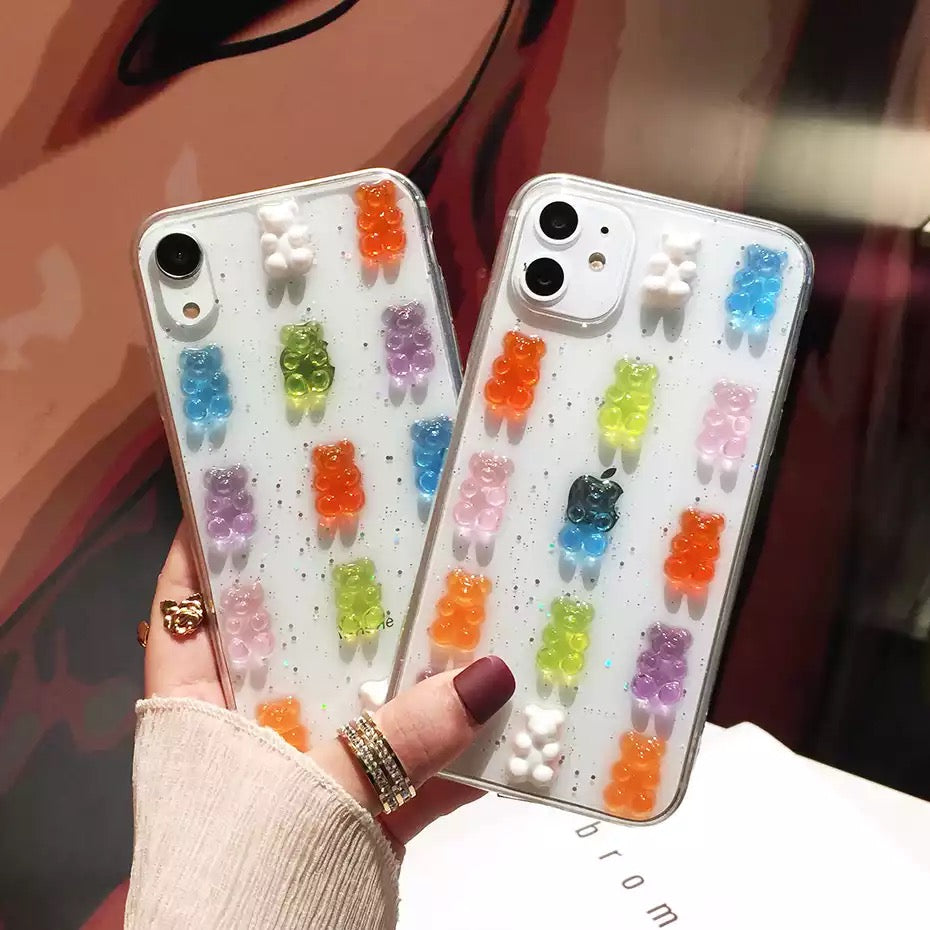 Gummy Bear iPhone Case, 3D Fun Colours Candy Phone Case Peppery Home Gummy Bear iPhone Case, 3D Fun Colours Candy Phone Case Peppery Home