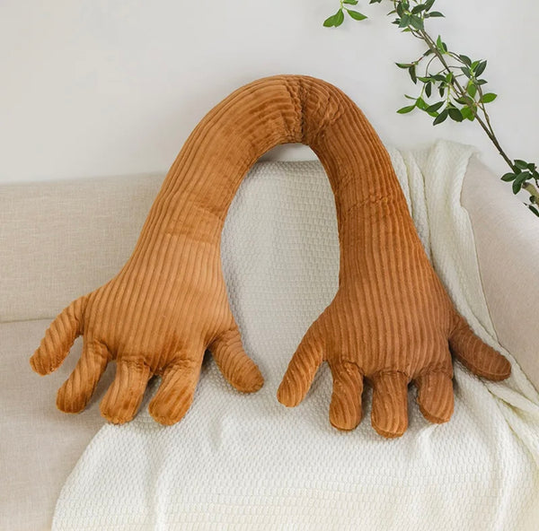 hands cushion throw pillow soft home decor homewares fun decor