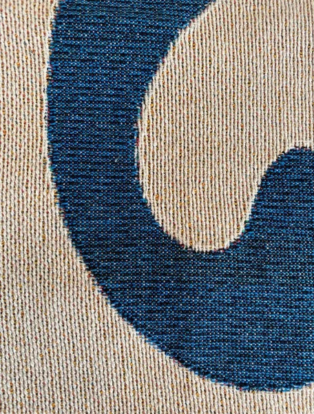 Blue Twirl Throw / Woven Blanket