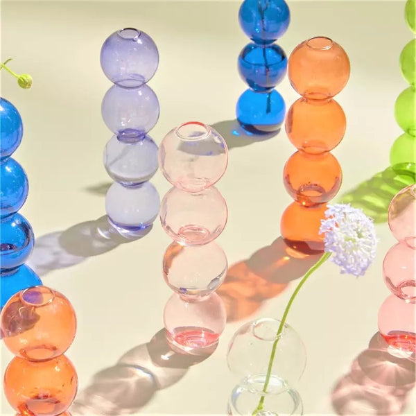 glass bubble vase decorative nordic home accessories