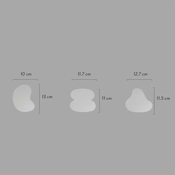 acrylic irregular shaped mirror coaster set decorative modern minimalist design
