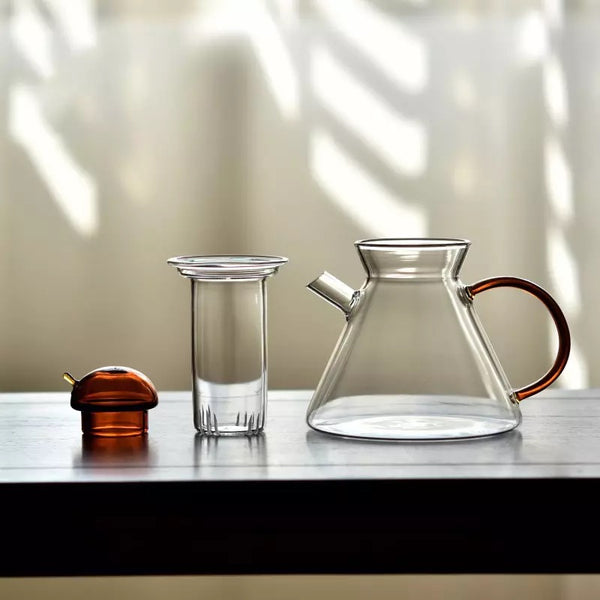 glass teapot and cup set MODERN high temperature kitchen and dining tea party