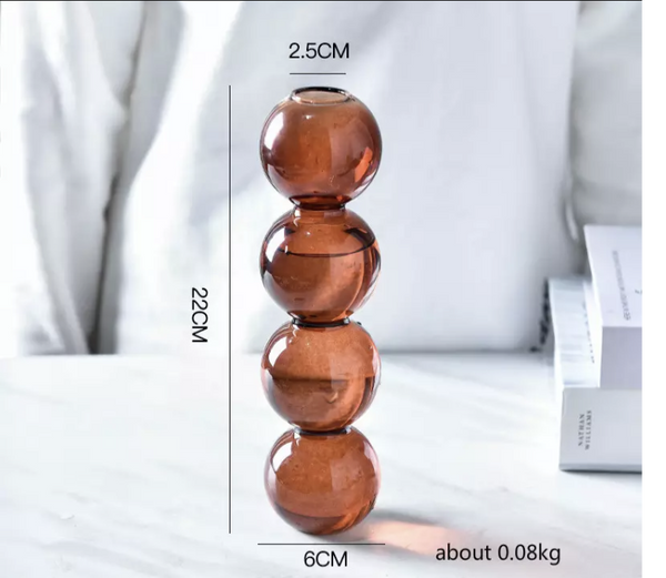 glass bubble vase decorative nordic home accessories