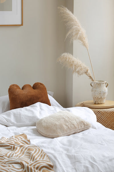 neutral colors fun shapes throw pillow decorative cushions