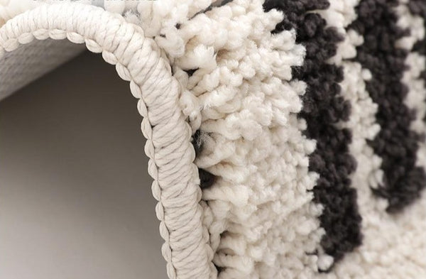 moon boho black and white bathmat bathroom rug bath mat