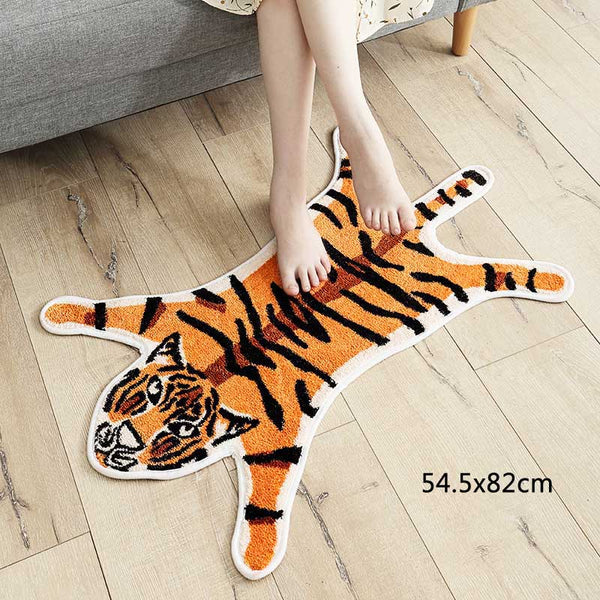 tiger bathroom rug bath mat fun