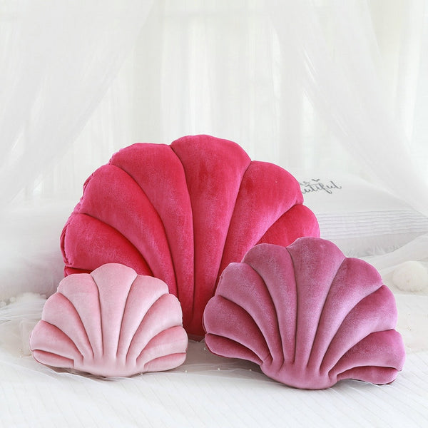 decorative shell pillow velvet