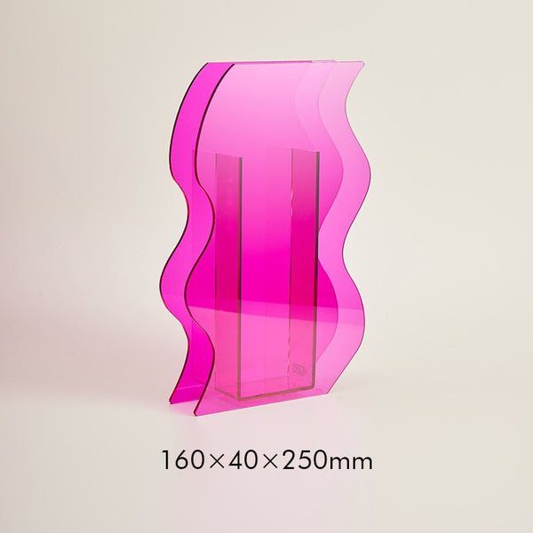 Acrylic Cloud and Wavy Vases
