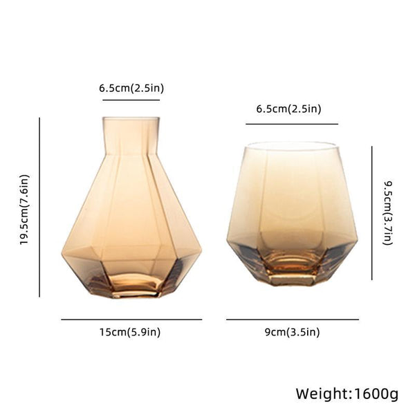 5 piece pitcher and glasses set
