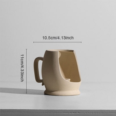 ceramic donut minimal vases and candle holders bubble white
