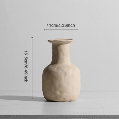 ceramic donut minimal vases and candle holders bubble white