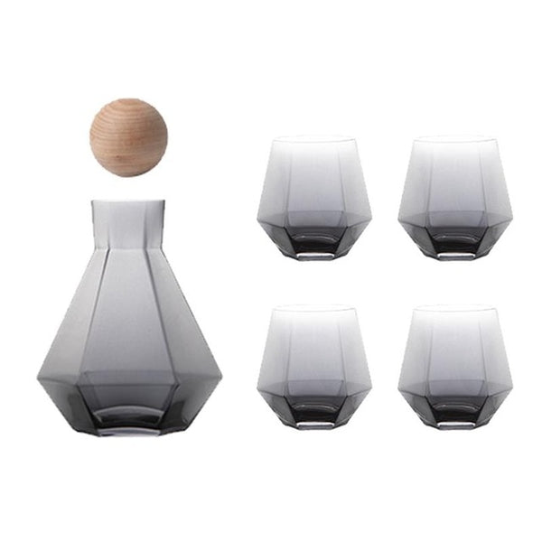 5 piece pitcher and glasses set