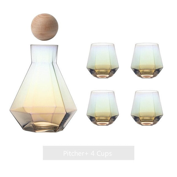 5 piece pitcher and glasses set