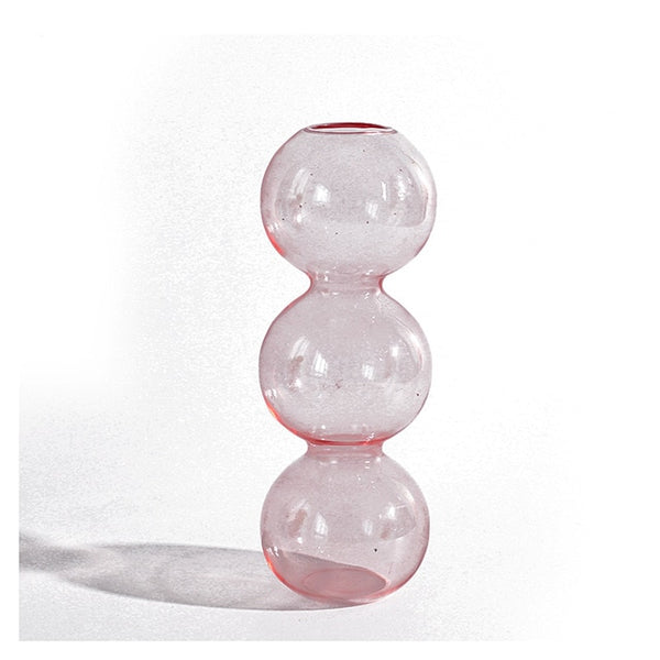 glass bubble vase candles holder nordic