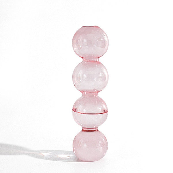 glass bubble vase candles holder nordic