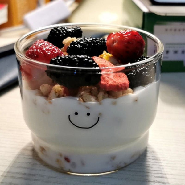 smiley heart glass tumbler glass mug cup coffee milk tea cute