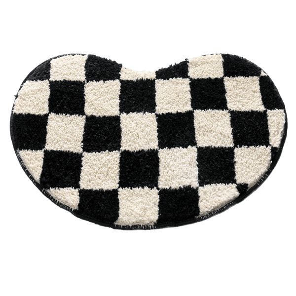 checkered rug bathroom bath mat bathmat fun