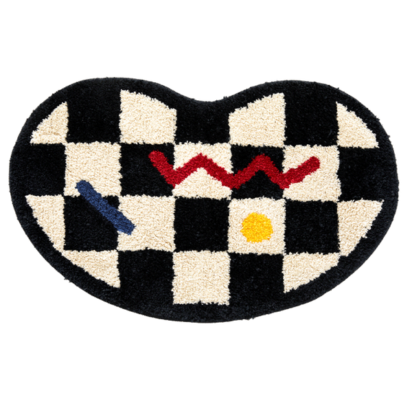 checkered rug bathroom bath mat bathmat fun