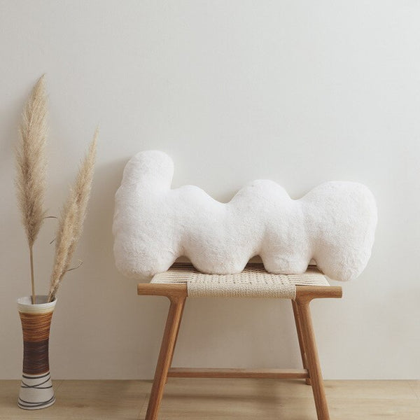 donut letter nordic plush cushion throw pillow