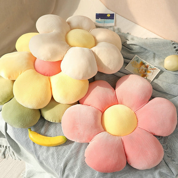 daisy flower plush cushion throw pillow for sofa
