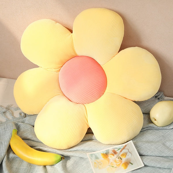 daisy flower plush cushion throw pillow for sofa