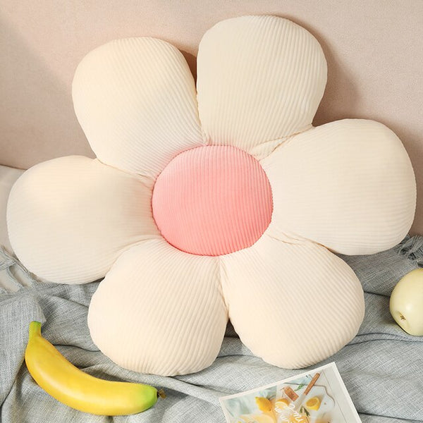daisy flower plush cushion throw pillow for sofa