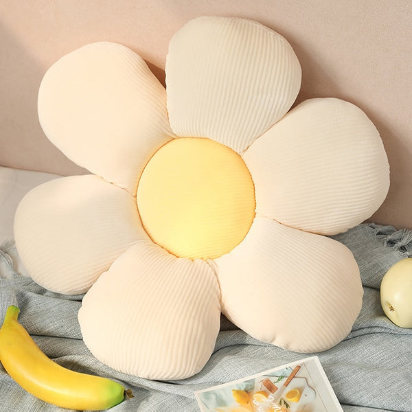 daisy flower plush cushion throw pillow for sofa
