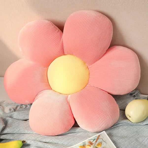 daisy flower plush cushion throw pillow for sofa