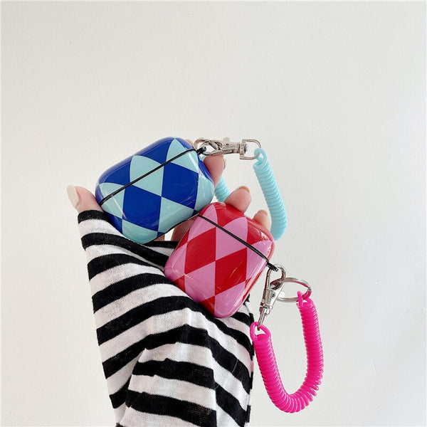 checkered airpod case airpod pro protection punk fun