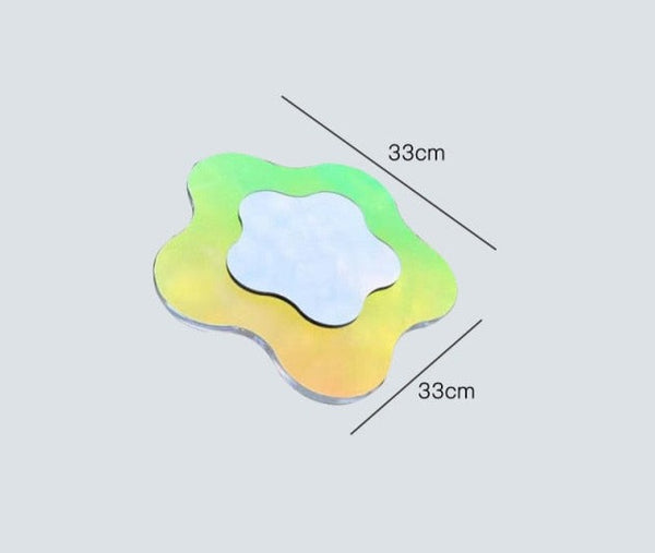 iridescent irregular rainbow pond nordic decorative mirror