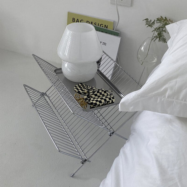 magazine cd dvd storage shelf rack dish drain unit organizer organiser stainless steel