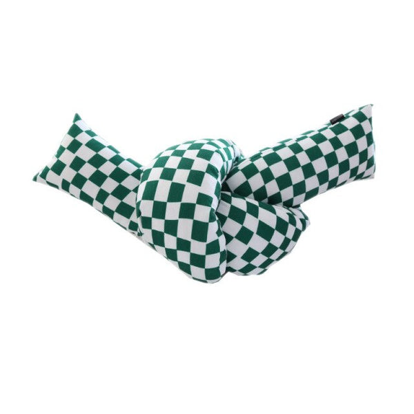 checkerboard knot throw pillow decorative cushion checker living room decoration