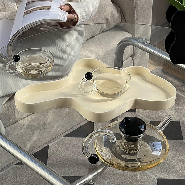 glass teapot and cup set modern kitchen and dining tea and coffee drinkware sets