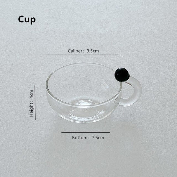 glass teapot and cup set modern kitchen and dining tea and coffee drinkware sets