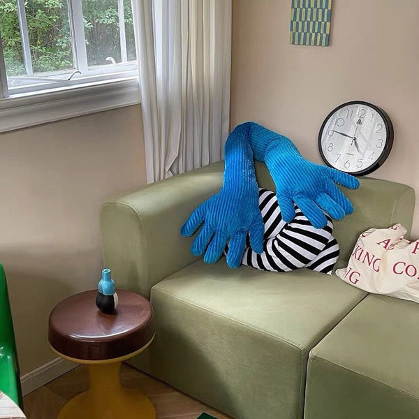 hands cushion throw pillow soft home decor homewares fun decor