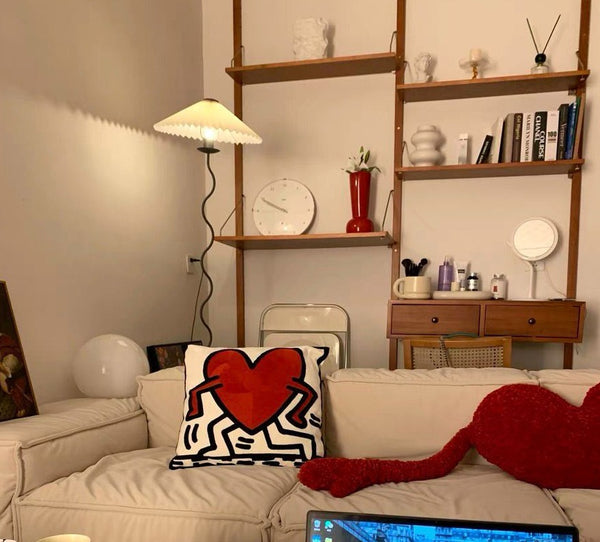 3d hugging heart red throw pillow decorative cushion sofa bed living room decor