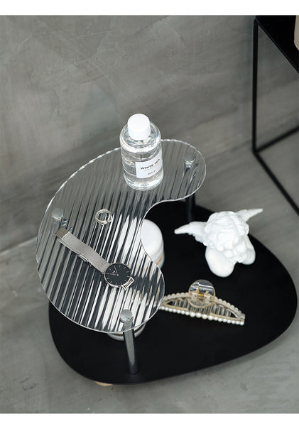 acrylic vanity cosmetics makeup make up organizer organiser storage shelf shelves display unit home decor