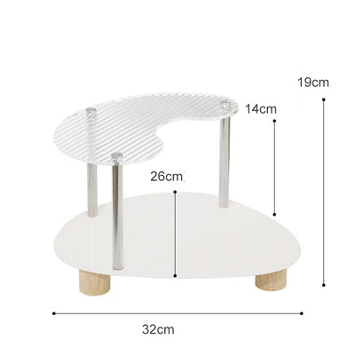 acrylic vanity cosmetics makeup make up organizer organiser storage shelf shelves display unit home decor