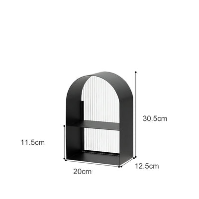 cosmetic vanity makeup organizer shelf storage unit acrylic iron modern organizer organiser bedroom display decor