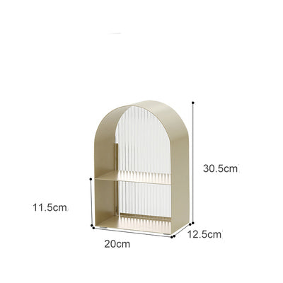cosmetic vanity makeup organizer shelf storage unit acrylic iron modern organizer organiser bedroom display decor
