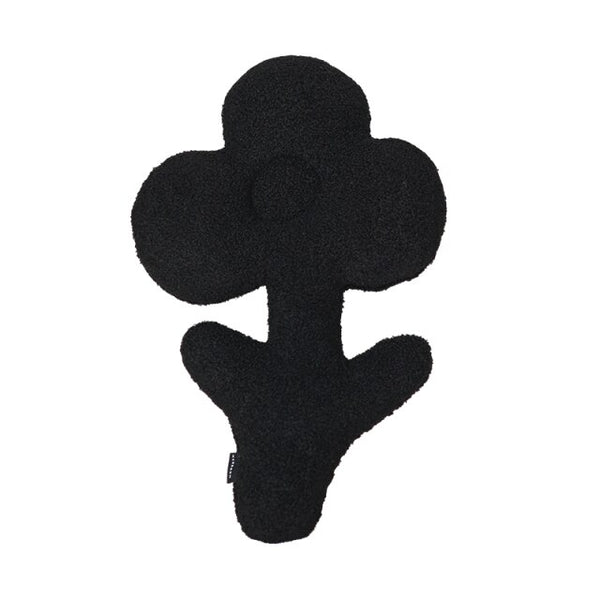 black flower 3d cushion throw pillow sofa styling decor soft homewares
