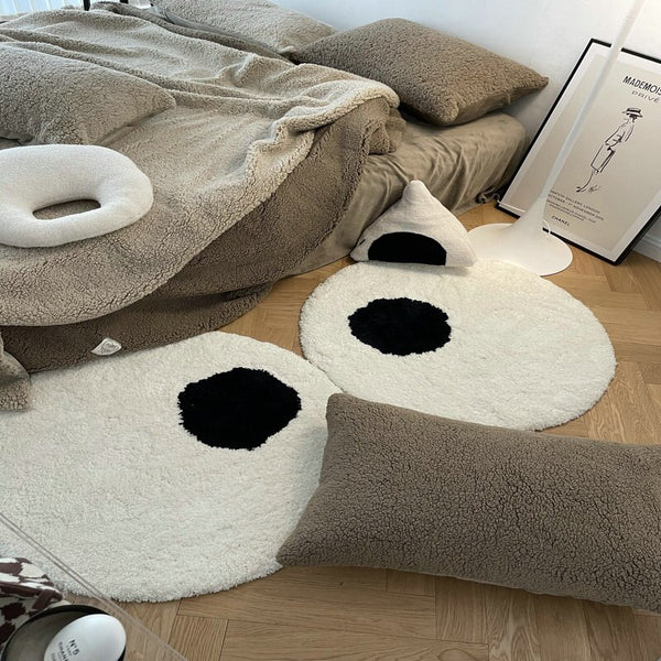 kids playroom area rug nursery decor bath mat bathroom rug googly eyes fun rug