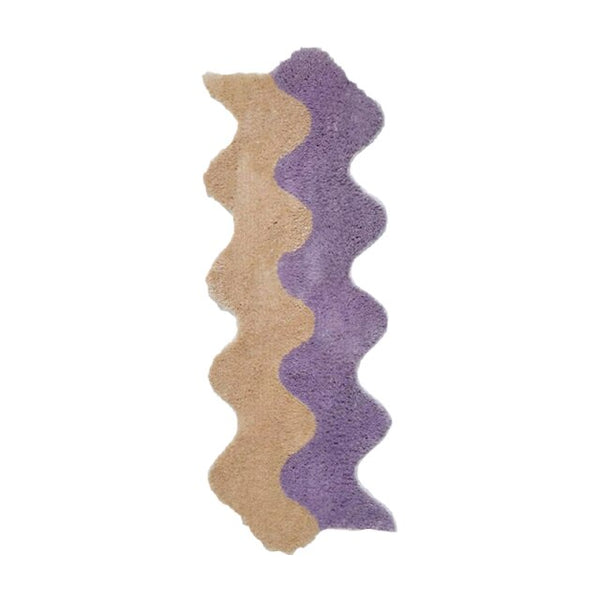 pastel colour wavy area rug bedroom rug decor fluffy soft