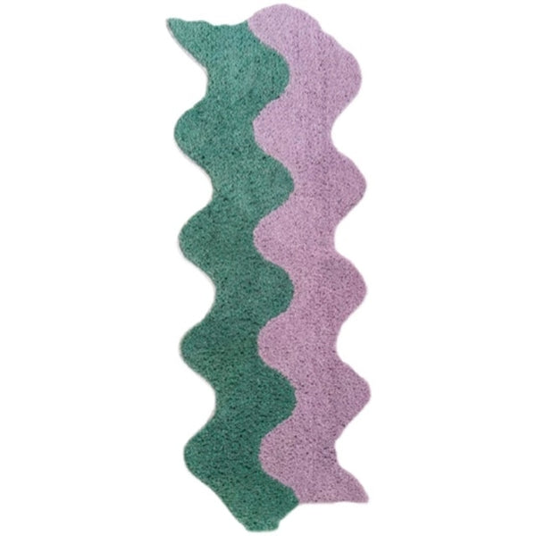 pastel colour wavy area rug bedroom rug decor fluffy soft