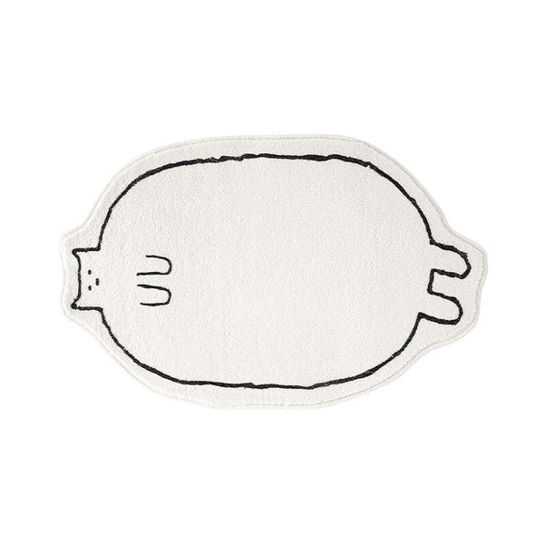 fat cat print area rug nursery play room kids rug bath mat bathroom rug decor