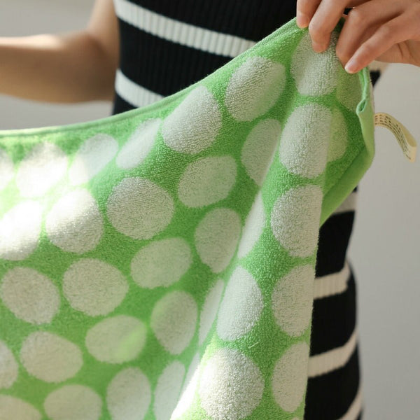 green dots cotton hand bath beach towel set bathroom accessories homewares
