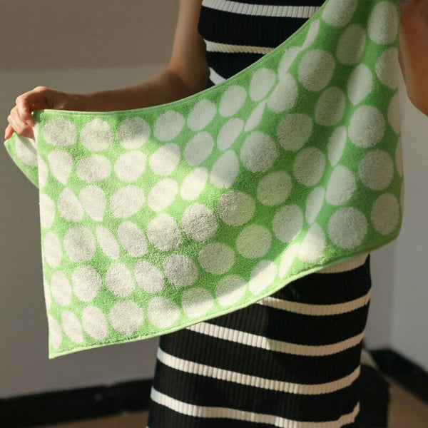 green dots cotton hand bath beach towel set bathroom accessories homewares