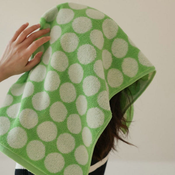 green dots cotton hand bath beach towel set bathroom accessories homewares