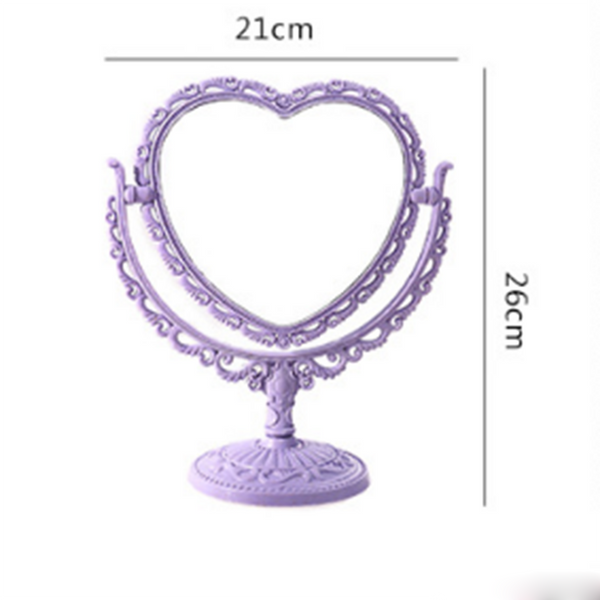 heart shaped cute make up vanity mirror
