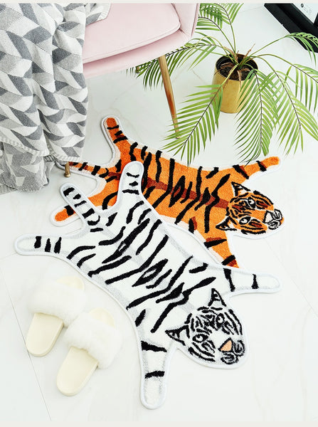 tiger bathroom rug bath mat fun